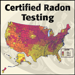 Certified radon testing